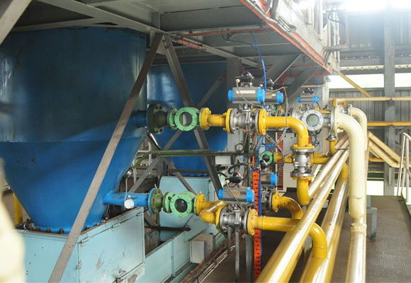 Section de filtration de l'huile de palmiste