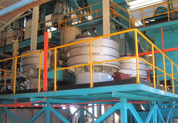 Section de filtration du pétrole brut