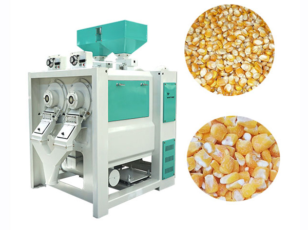 Machine à éplucher le maïs à rouleaux d'émeri