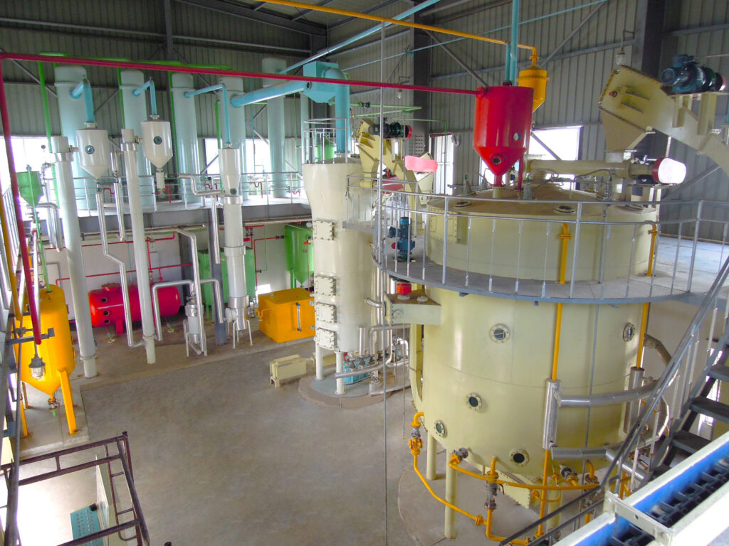 Processus de production de l'huile de son de riz