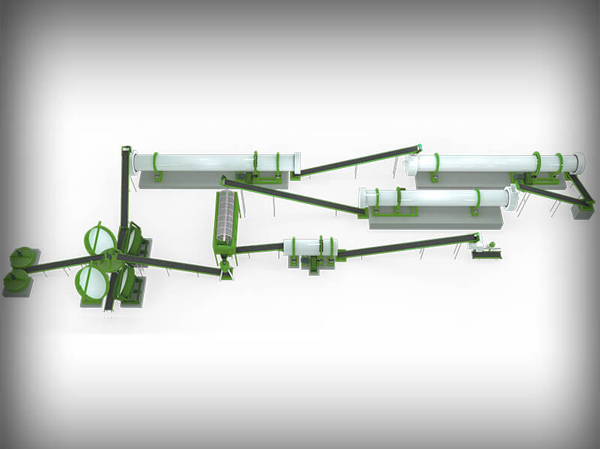 Ligne de production automatique d'engrais bio-organiques