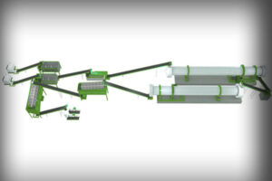 Ligne de production automatique d’engrais à base de lisier de porc