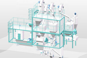 Ligne de production automatique de granulés pour l’alimentation des ruminants