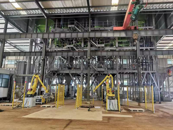 Caractéristiques de la ligne de production entièrement automatique de mortiers spéciaux :