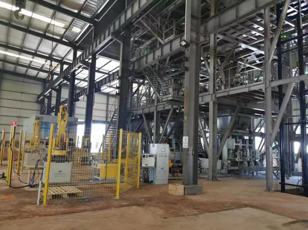 Système de ligne de production de mélange de mortier à sec