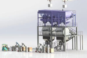 Fabricant automatique de ligne de production de poudre pré-mélangée