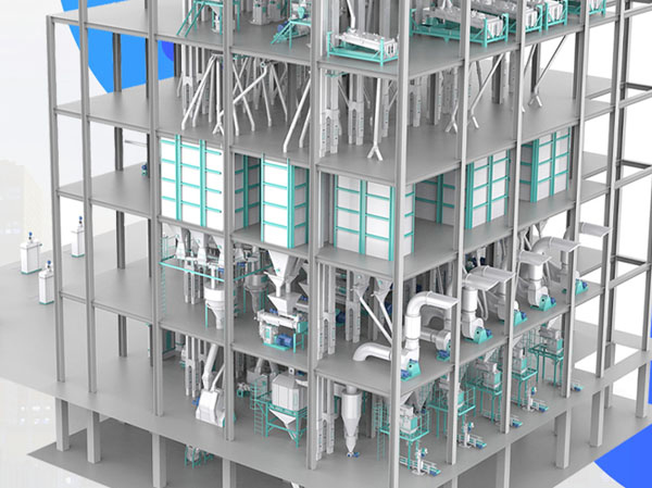 Ligne de production automatique de granulés pour l'alimentation animale