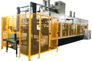 Ligne de production automatique de vaisselle moulée en pâte dégradable