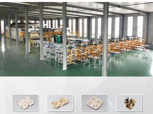 Ligne de production automatique de porte-gobelets par pressage à chaud en ligne