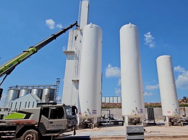 Usine de production d'azote cryogénique
