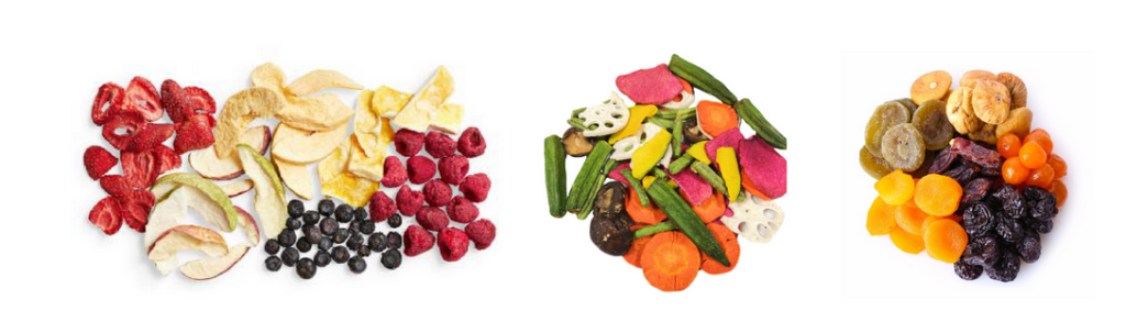 Ligne de production de tranches de fruits et légumes déshydratés