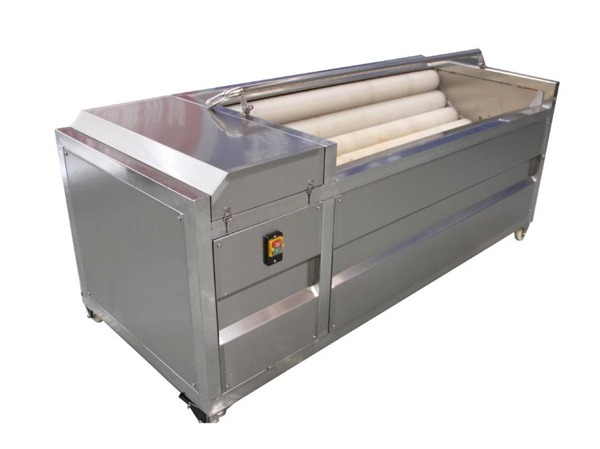 Machine de nettoyage et d'épluchage des légumes racines et tiges