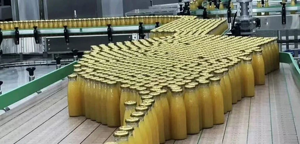 Organigramme technologique de la ligne de transformation du jus de pomme