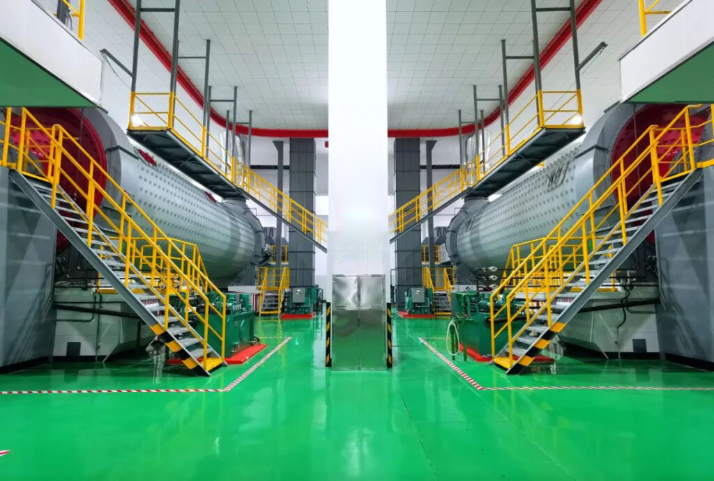 Principe de fonctionnement de la ligne de production de clinker :