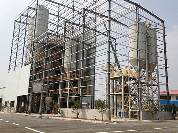 Fabricant de ligne de production de mortier en poudre sèche