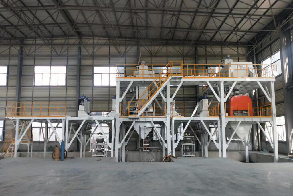 Machine pour la fabrication de mortier imperméable