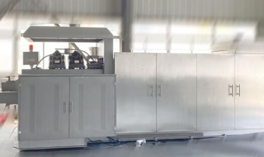 Le four de cuisson des gaufrettes est le point 