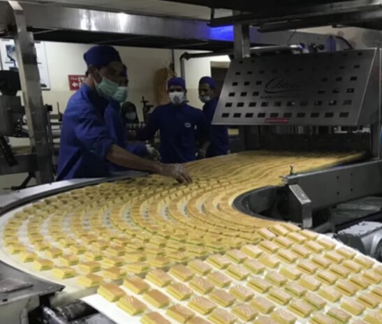 Les caractéristiques de la ligne de production de gâteaux :