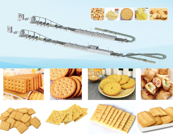 Ligne de production de biscuits entièrement automatique
