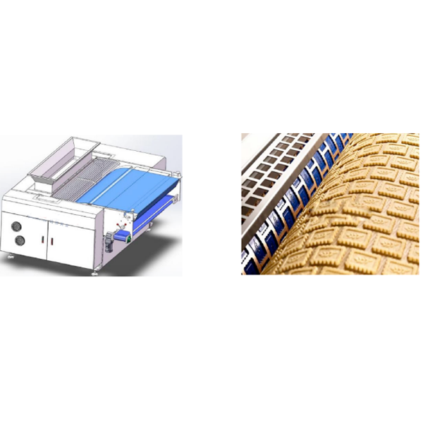 Machine d'impression de rouleaux de biscuits